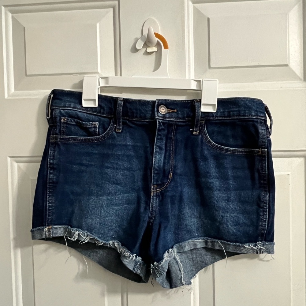 Hollister Dark Blue Jean Shorts